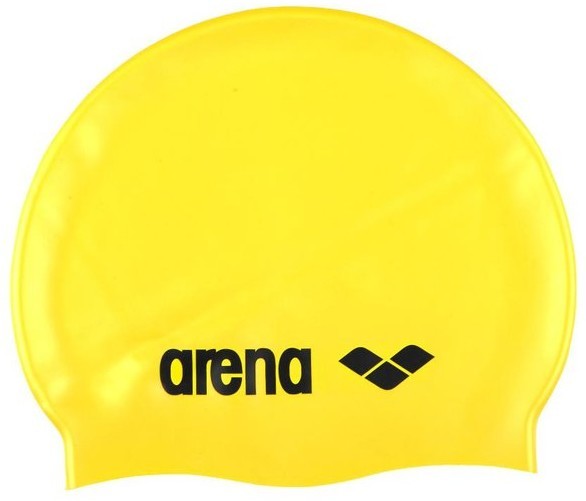 żółty czepek pływacki arena
