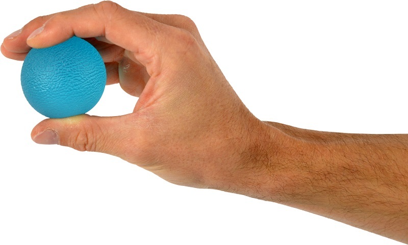 piłka do ćwiczeń dłoni niebieska