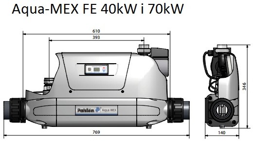 Basenowy wymiennik ciepła Pahlen AQUA-MEX 316L