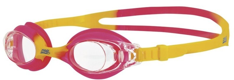 rozowe okulary plywackie na basen dla dzieci zoggs little optima