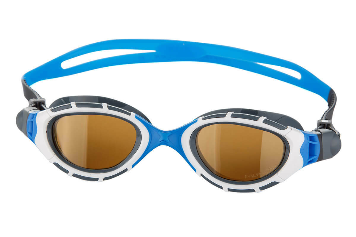 okulary pływackie niebieskie zoggs predator flex polarized ultra